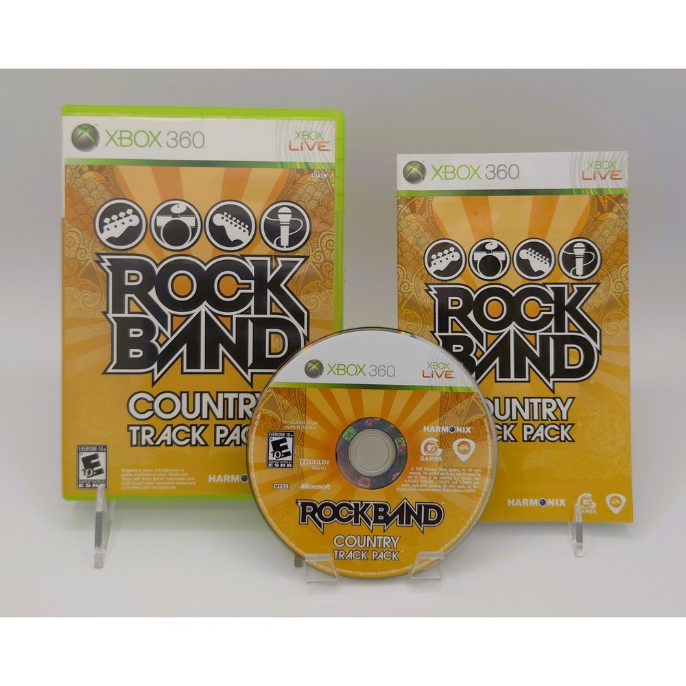 Rock Band Country Track Pack (2009)- Microsoft Xbox 360 - CIB W/ Manual & Tested